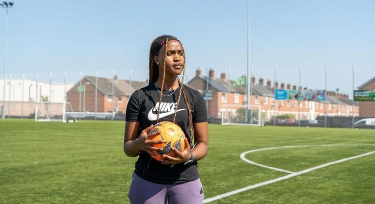 Мэри приехала в Белфаст из Южного Судана летом 2021 года.